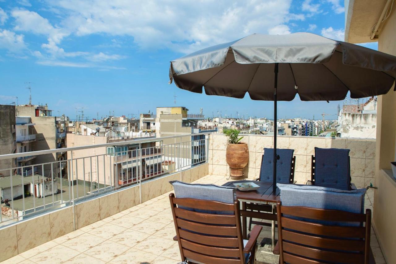 Horizon /Downtown Penthouse W/ Massive Terrace Apartment Thessaloníki Luaran gambar