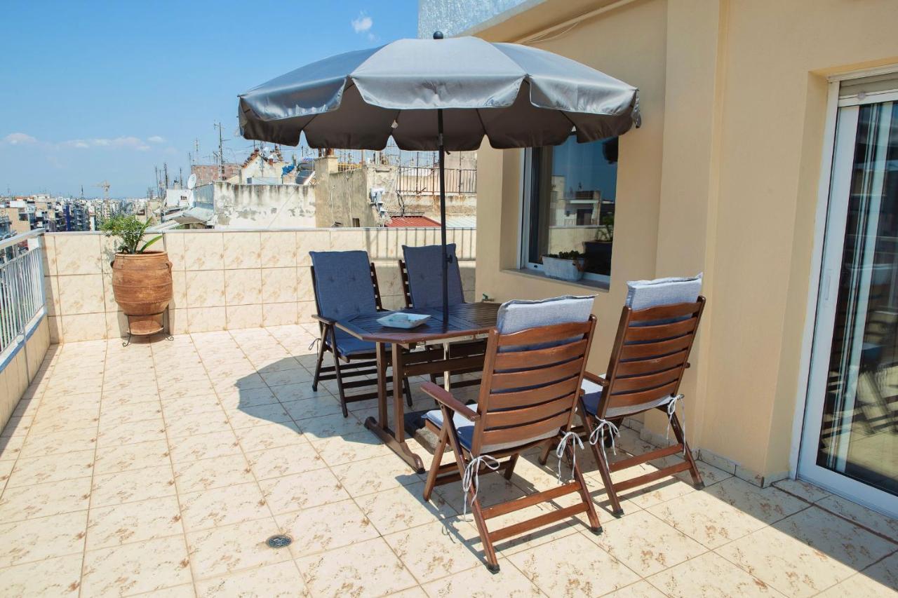 Horizon /Downtown Penthouse W/ Massive Terrace Apartment Thessaloníki Luaran gambar
