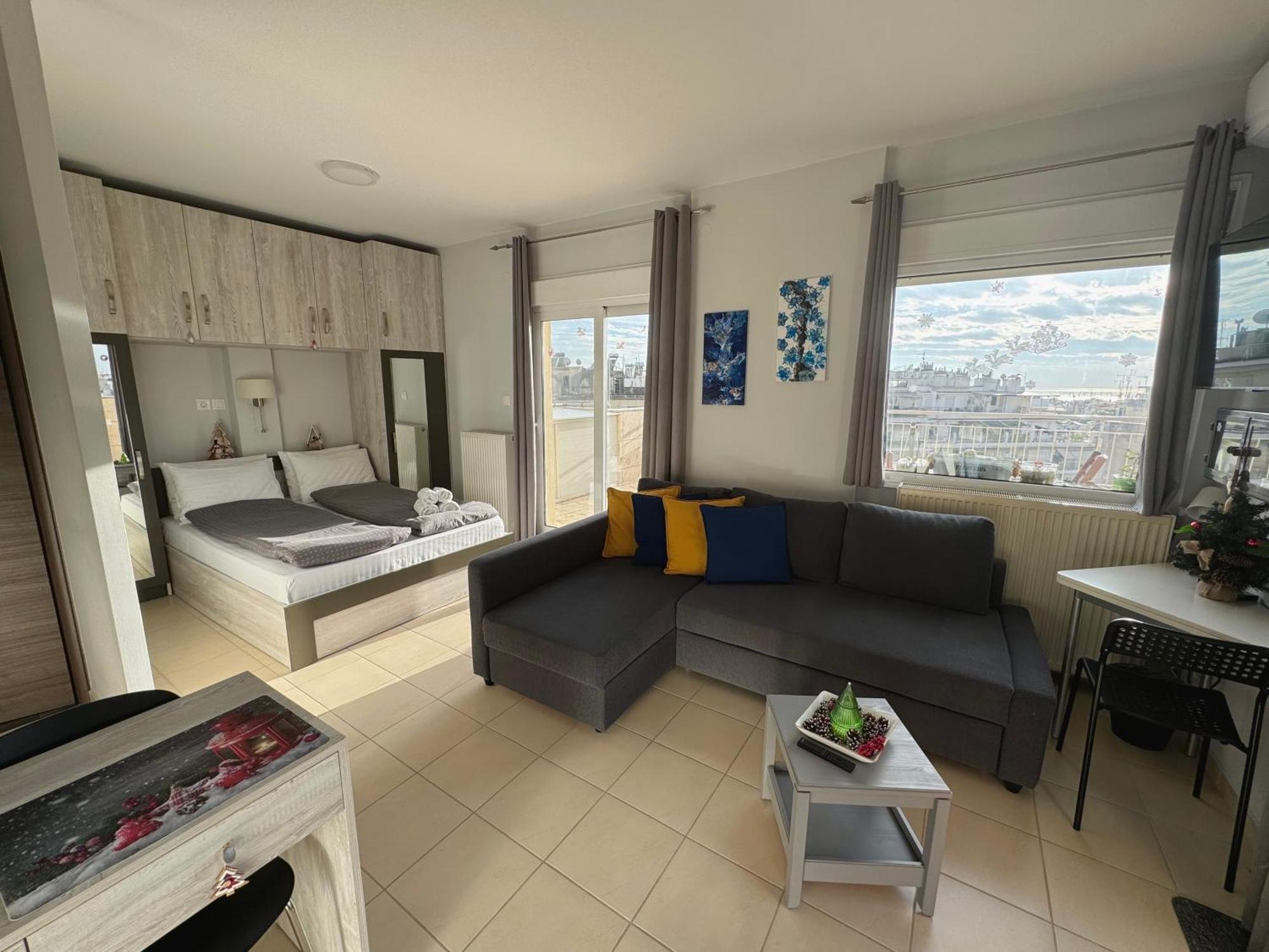 Horizon /Downtown Penthouse W/ Massive Terrace Apartment Thessaloníki Luaran gambar