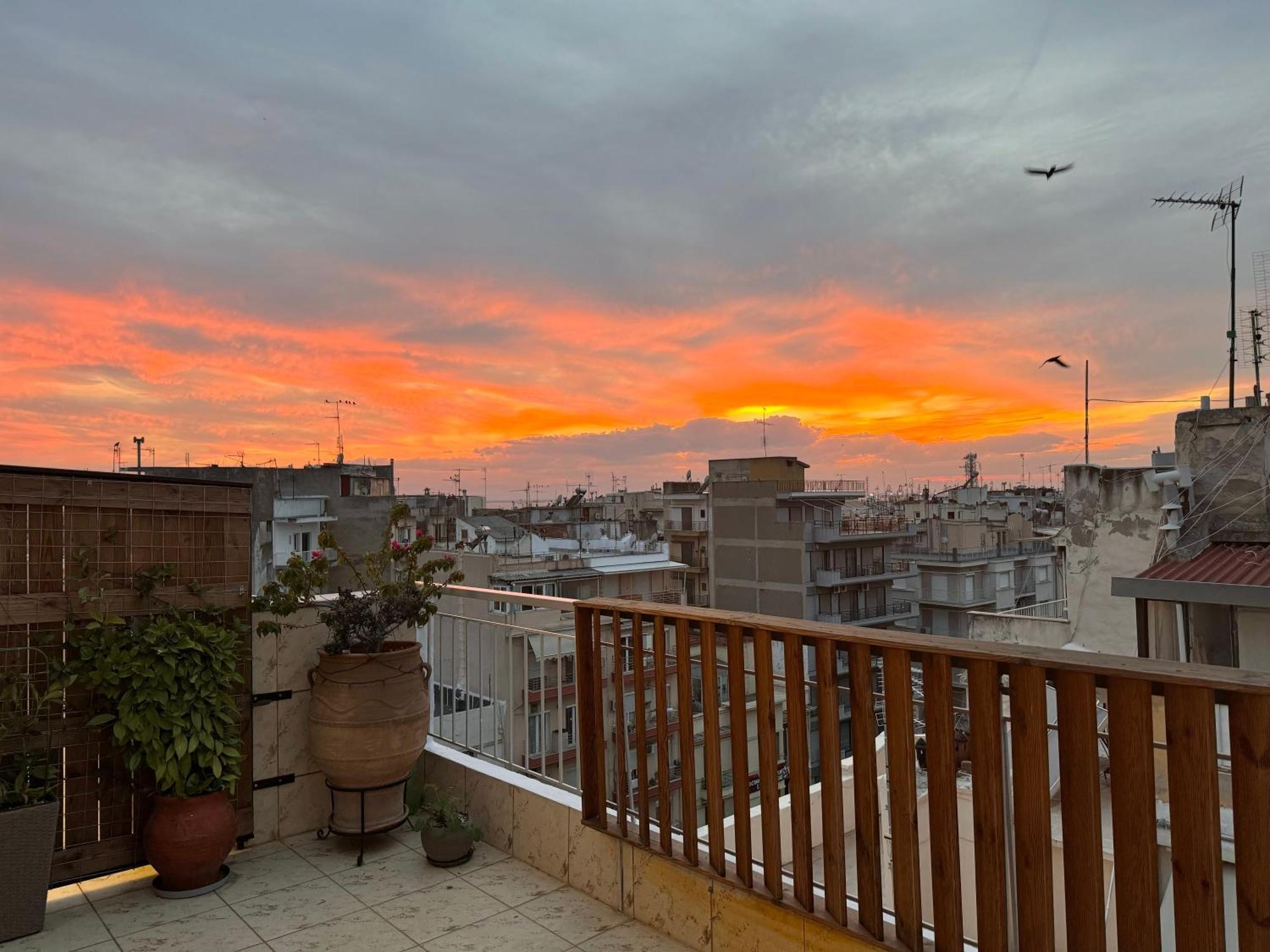 Horizon /Downtown Penthouse W/ Massive Terrace Apartment Thessaloníki Luaran gambar