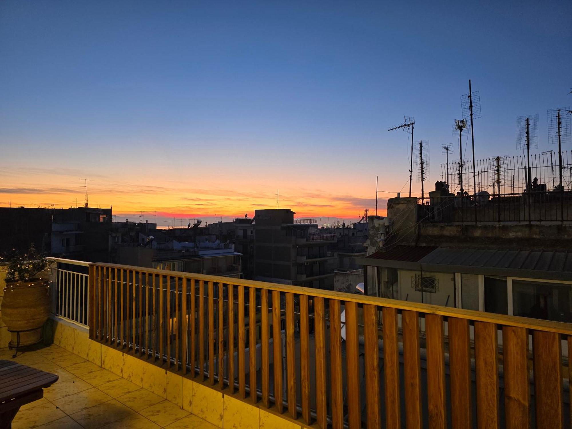 Horizon /Downtown Penthouse W/ Massive Terrace Apartment Thessaloníki Luaran gambar