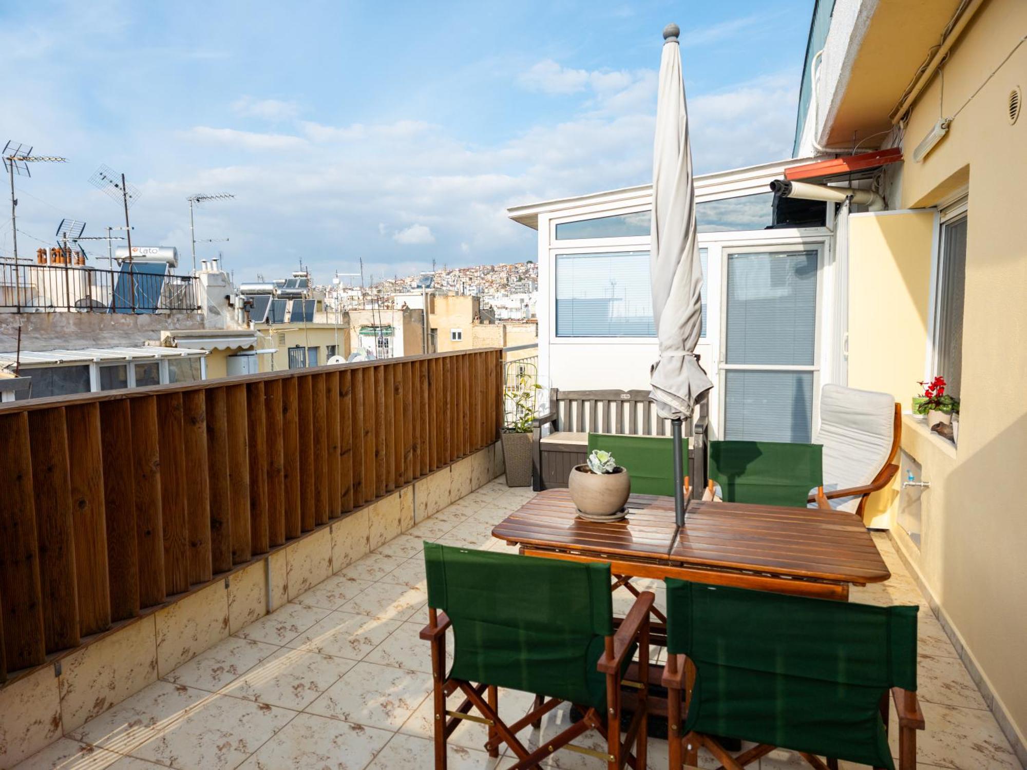 Horizon /Downtown Penthouse W/ Massive Terrace Apartment Thessaloníki Luaran gambar